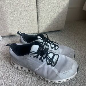 On Running Men's White and Black Athletic Shoes